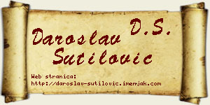 Daroslav Šutilović vizit kartica